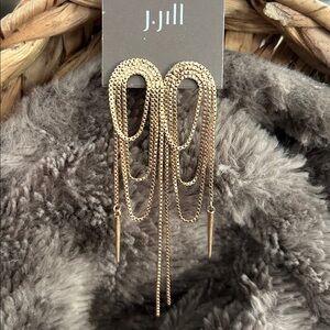 J. Jill Gold Chain Dangle Earrings